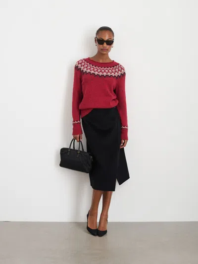 Alex Mill Jaime Fairisle Sweater In Red
