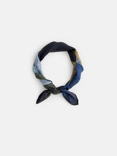 Alex Mill Italian Octagon Paisley Scarf In Silk In Multi