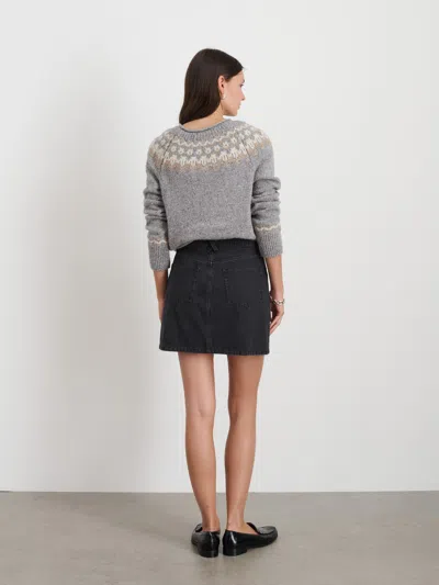 Alex Mill Jaime Fairisle Sweater In Heather Grey