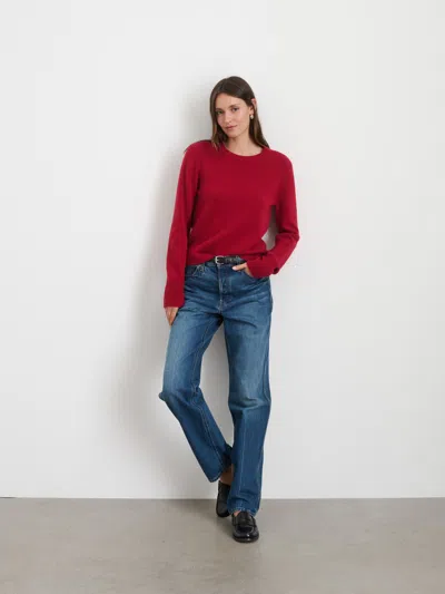 Alex Mill Lana Sweater In Cashmere In Garnet