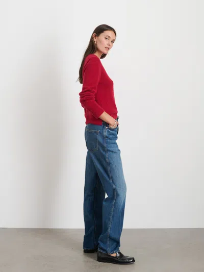 Alex Mill Lana Sweater In Cashmere In Garnet