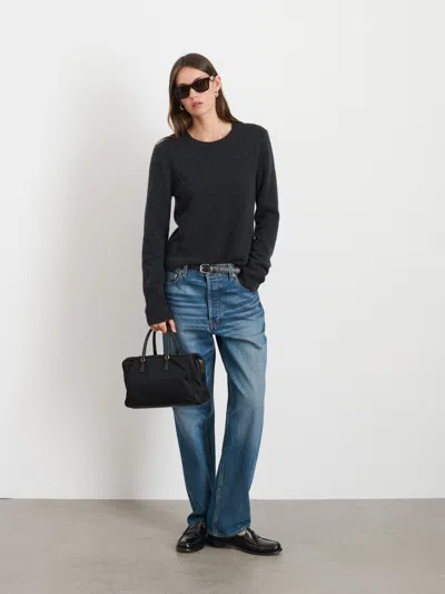 Alex Mill Lana Sweater In Cashmere In Charcoal