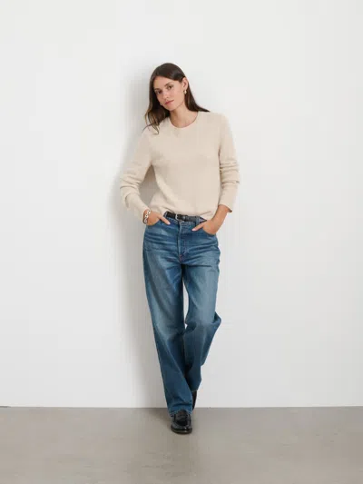 Alex Mill Lana Sweater In Cashmere In Heather Ecru