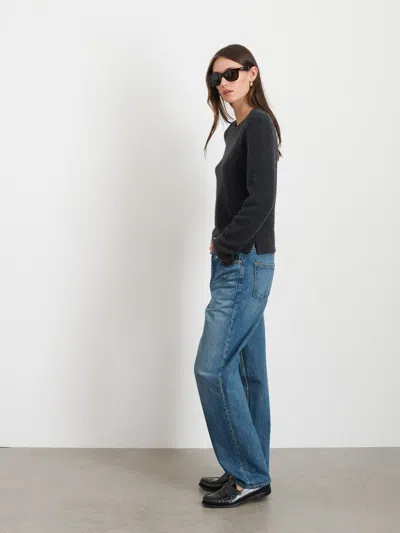 Alex Mill Lana Sweater In Cashmere In Charcoal