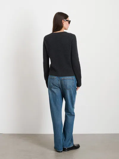 Alex Mill Lana Sweater In Cashmere In Charcoal