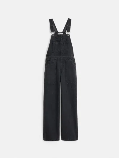 Alex Mill Lili Overall In Black Denim In Washed Black