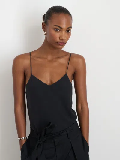 Alex Mill Lauren Cami In Tencel In Rich Black