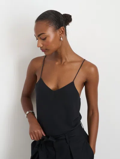 Alex Mill Lauren Cami In Tencel In Rich Black