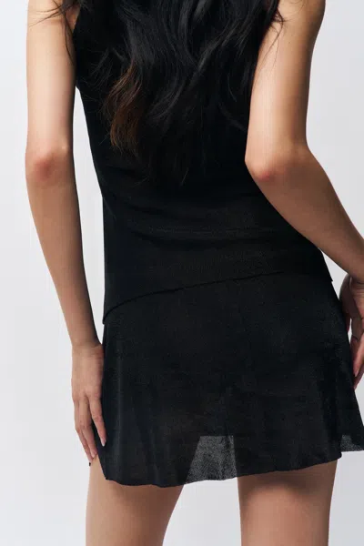 Danielle Guizio Ny Jewels Skirt In Black