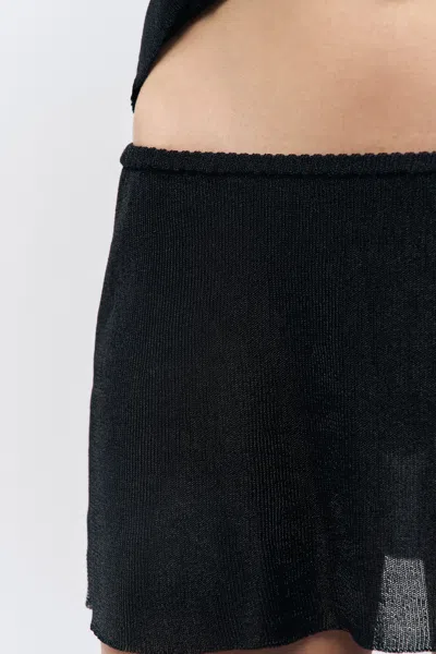 Danielle Guizio Ny Jewels Skirt In Black