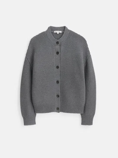 Alex Mill Nico Cardigan In Cotton In Heather Grey