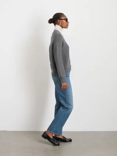 Alex Mill Nico Cardigan In Cotton In Heather Grey