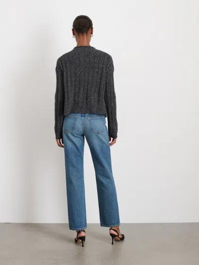 Alex Mill Reese Cardigan In Donegal In Charcoal
