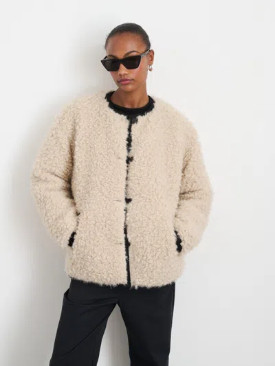 Alex Mill Reversible Polar Bear Jacket In Black