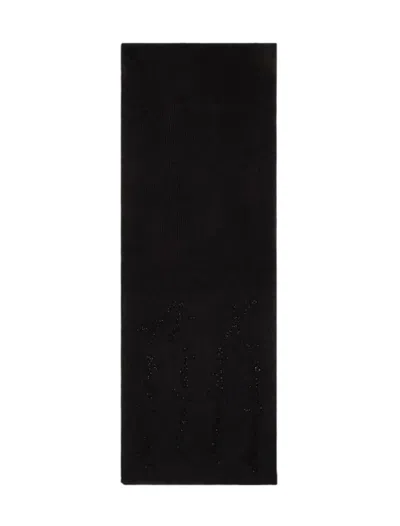 Shop Armani Exchange Scarfs In Black