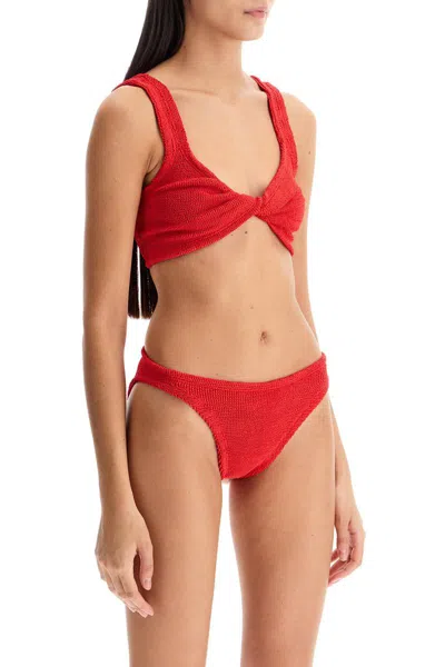 Shop Hunza G Juno Bikini Set In Red