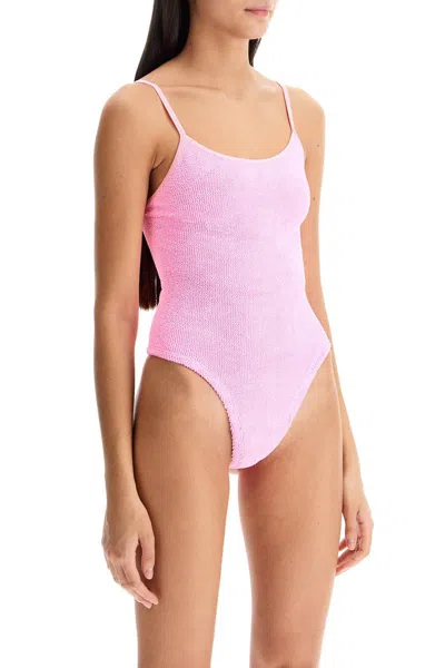 Shop Hunza G Petra One-piece Swims In Pink