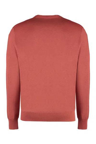 The (alphabet) The (knit) - Silk And Cotton Blend Sweater In Orange