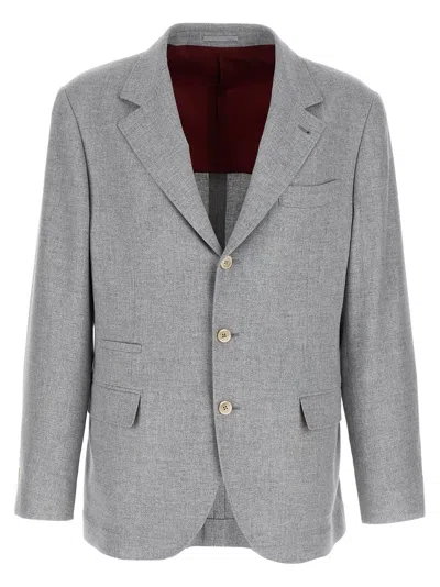 Shop Brunello Cucinelli Single Breasted Blazer