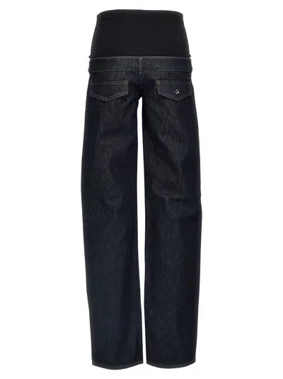 Coperni Blue Jeans With Stretch Waist In Denim Woman