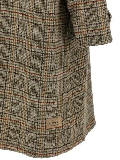 Fortela Multicolor Stanford Reversible Trench Coat