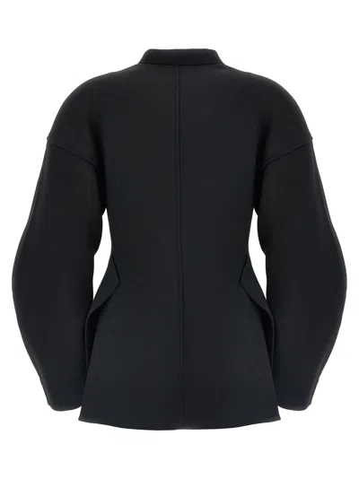 Jil Sander V-neck Wool Wrap Jacket