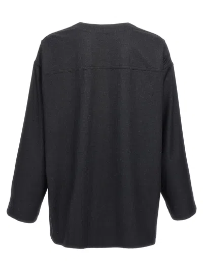 Lemaire Smock Blouse With V-neckline And Chest Pocket
