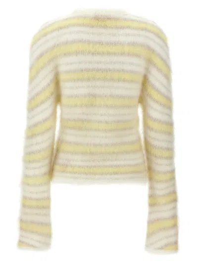 Marni Cozy Crewneck Sweater Shoulder Detail In Multi