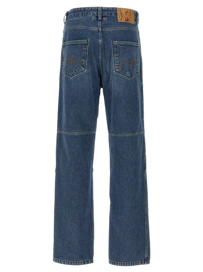 Martine Rose Reversible Camo Jeans Rivet Detailing