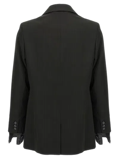 Martine Rose Striped Blazer Buttoned Cuffs