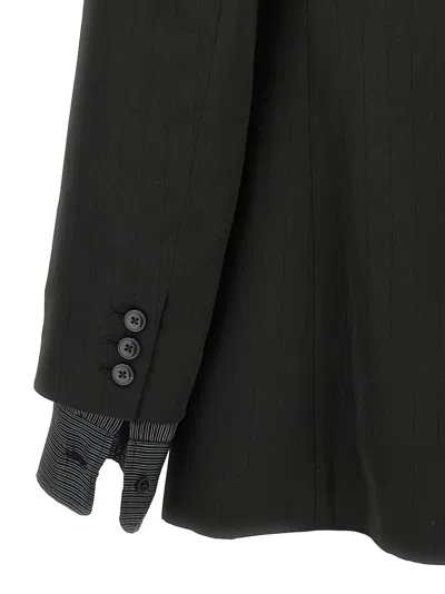 Martine Rose Striped Blazer Buttoned Cuffs