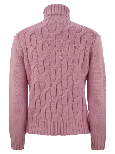 Mc2 Saint Barth Women's Giverny - Cable-knit Turtleneck Jumper Sweater