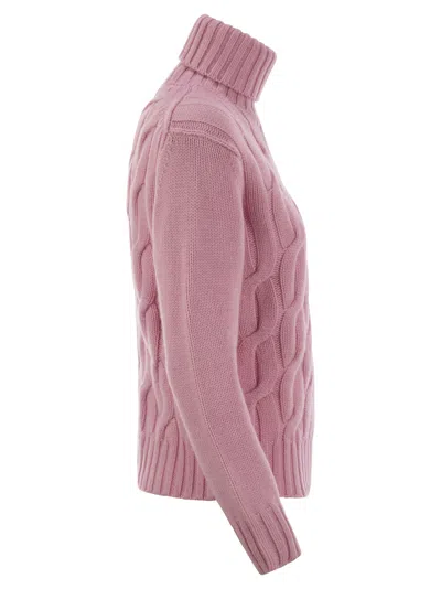 Mc2 Saint Barth Women's Giverny - Cable-knit Turtleneck Jumper Sweater
