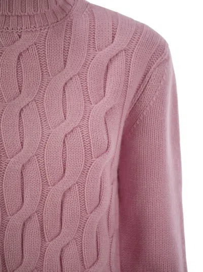 Mc2 Saint Barth Women's Giverny - Cable-knit Turtleneck Jumper Sweater
