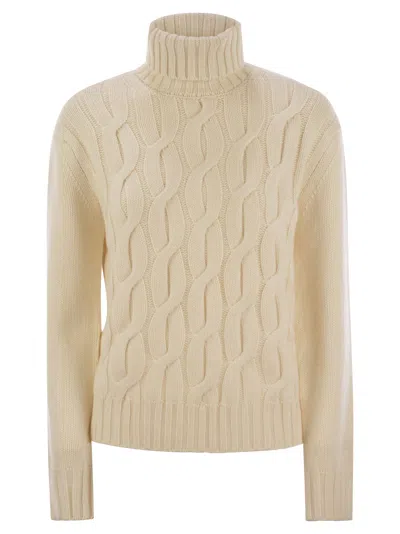 Mc2 Saint Barth Giverny - Cable-knit Turtleneck Jumper