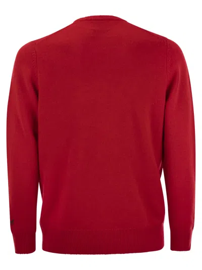 Mc2 Saint Barth Vacanze Di Natale Jumper In Wool And Cashmere Blend