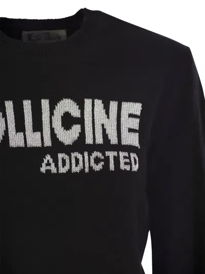 Mc2 Saint Barth Wool And Alpaca Blend Sweater With Embroidery Bollicine Addicted