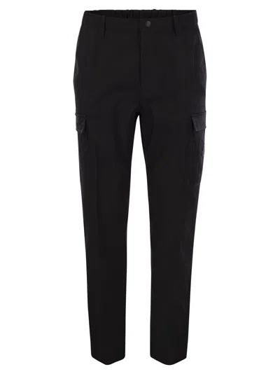 Moncler Gabardine Trousers Featuring Elastic Waistband