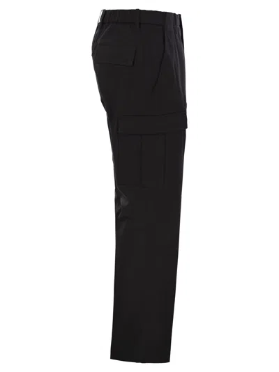 Moncler Gabardine Trousers Featuring Elastic Waistband