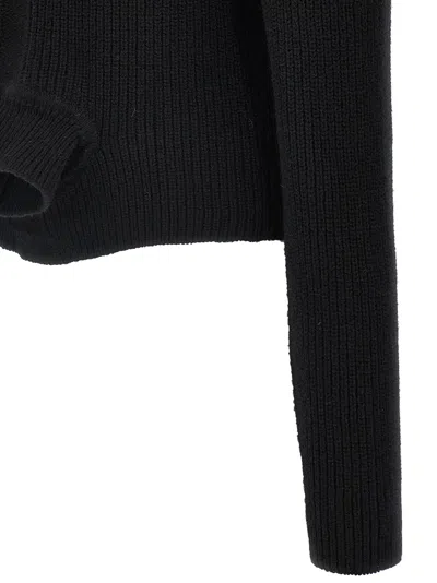 Rick Owens Black Porterville Headon Dbl Lupetto Turtleneck