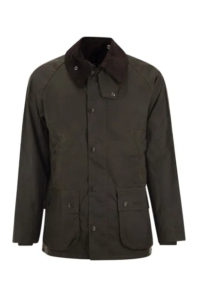 Barbour Beaufort Long Sleeved Snapped Jacket In Green