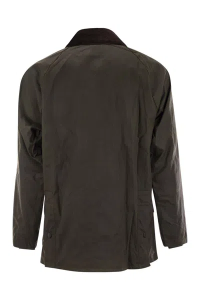Barbour Beaufort Long Sleeved Snapped Jacket In Green