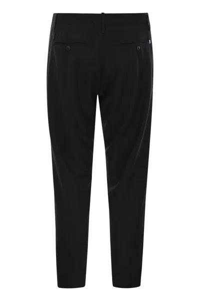 Dondup Belt Loop Casual Pants In Black