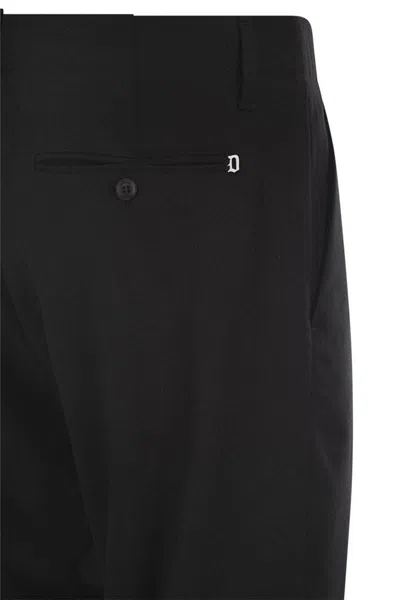 Dondup Belt Loop Casual Pants In Black