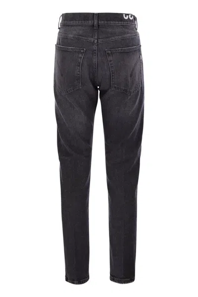 Dondup Pantalone Dian Nero Lavato In Black