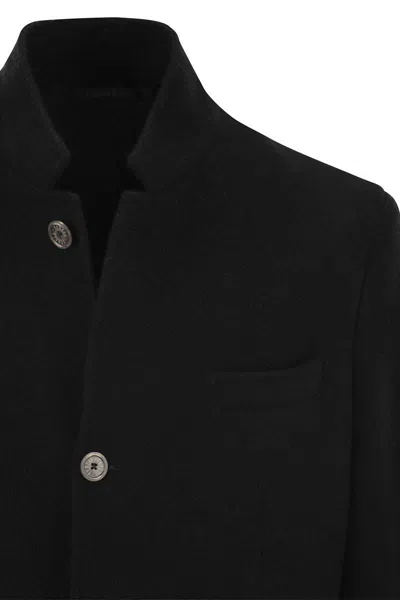 Fedeli Men's Cashmere Reversible Sport Coat In Black