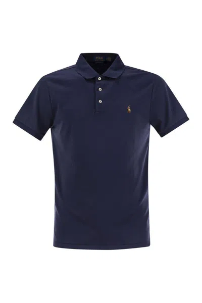 Polo Ralph Lauren Polo Shirt With Pony In Navy
