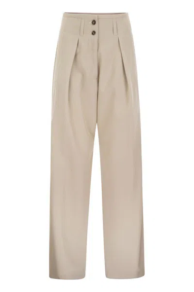 WEEKEND MAX MARA WEEKEND MAX MARA DINGEY - LOOSE-FITTING TROUSERS IN WOOL BLEND 