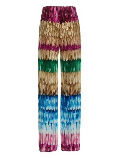 Valentino Printed Pants In Multicolor