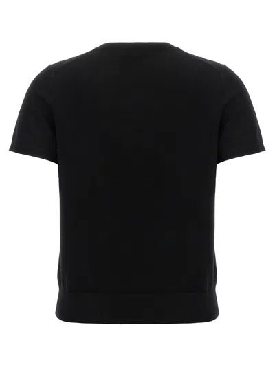 Theory Crewneck Wide-sleeve T-shirt In Black